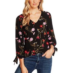CECE Enchanted Forest Floral Top NWT L